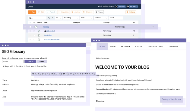 SEO Glossary - A Dictionary With Definition Tooltip for Joomla
