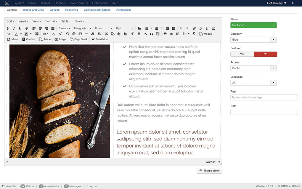 Bakery Template