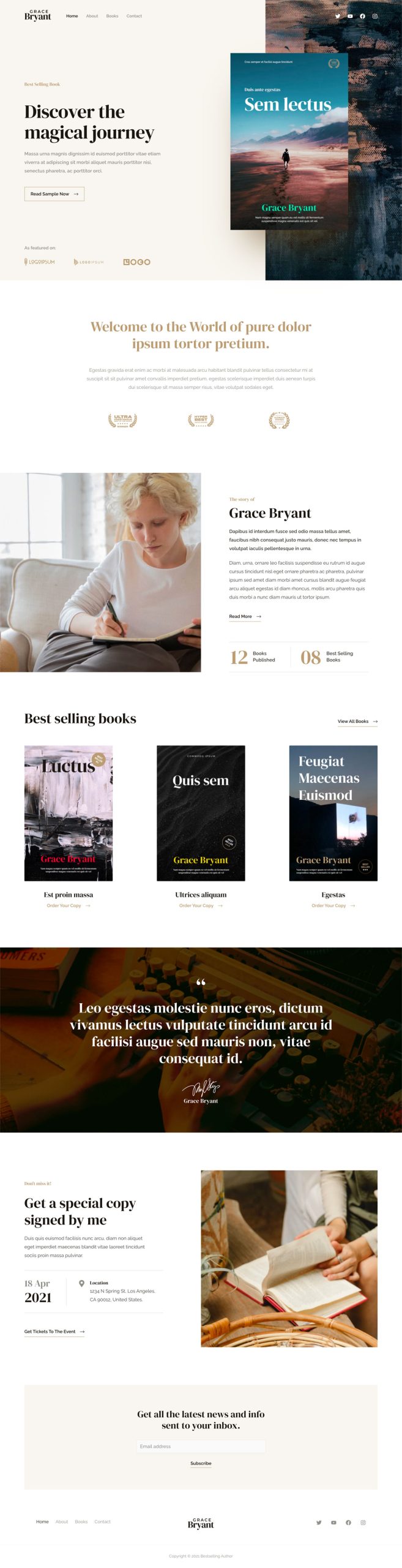 Bestselling Author