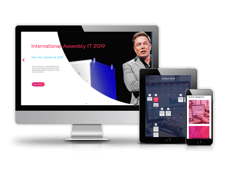 IT Event Website Template