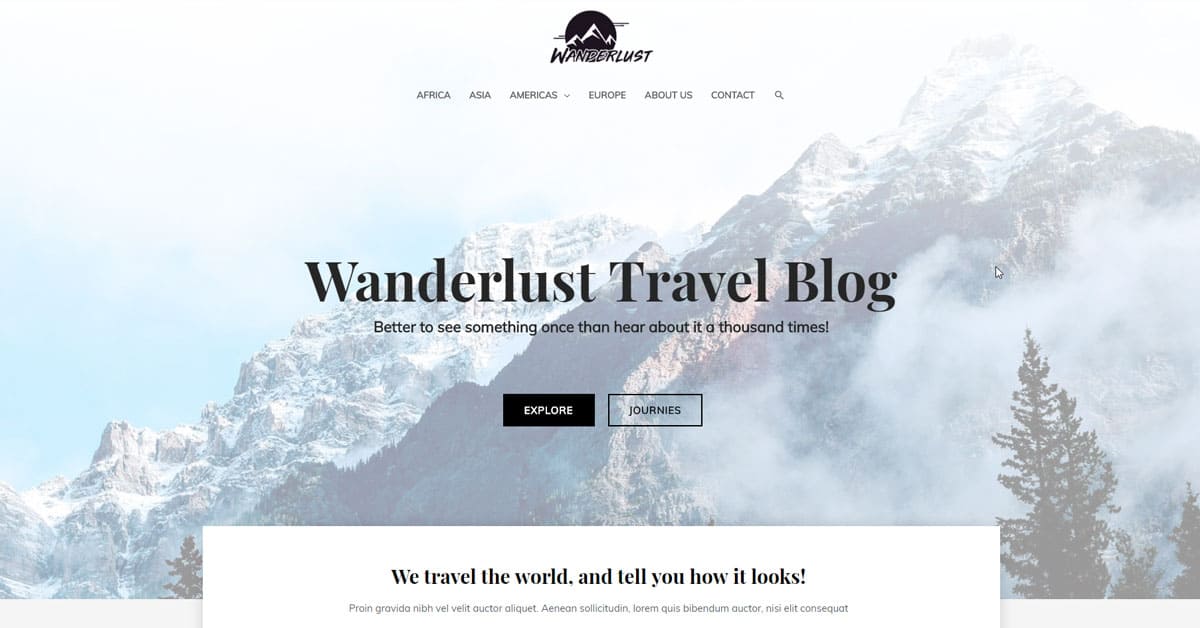 Wanderlust Travel Diary