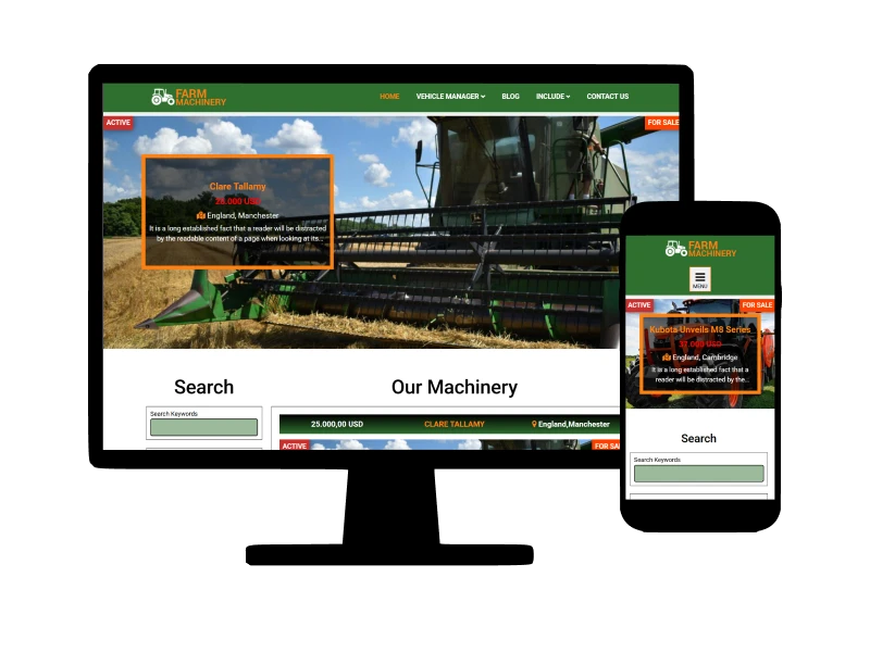 Farm Machinery Joomla Template