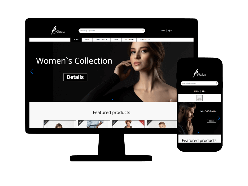 Fashion Store Website template