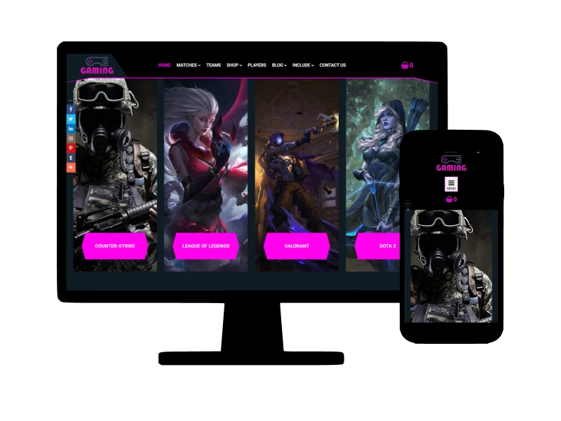 Gaming Joomla Template