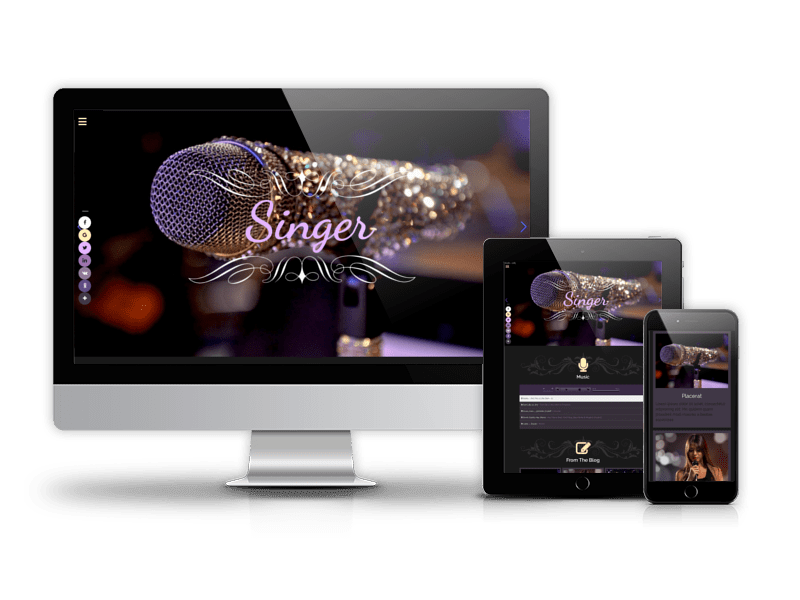 Singer - Music Joomla template