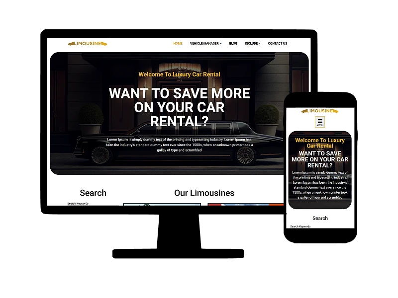 Luxury Car Rental - Limousine Joomla Template