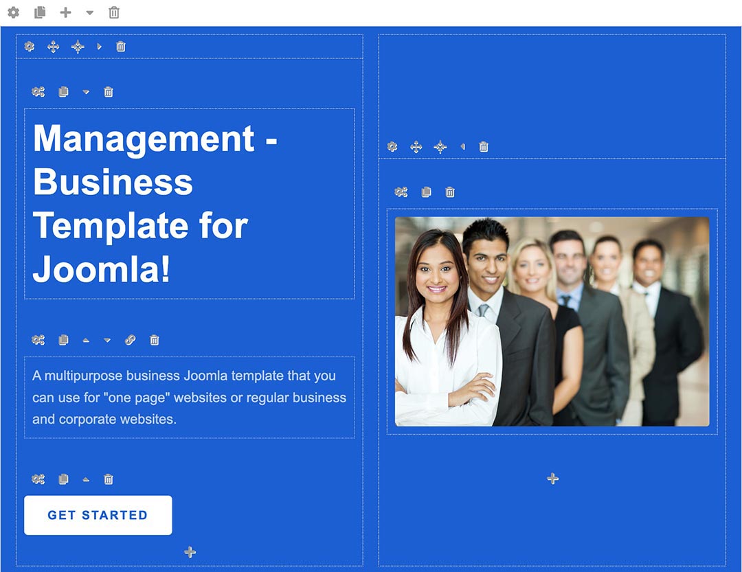 Management — One Page Business Template