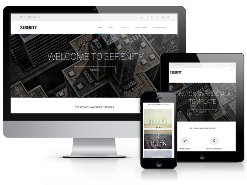 Serenity - Modern Website Template