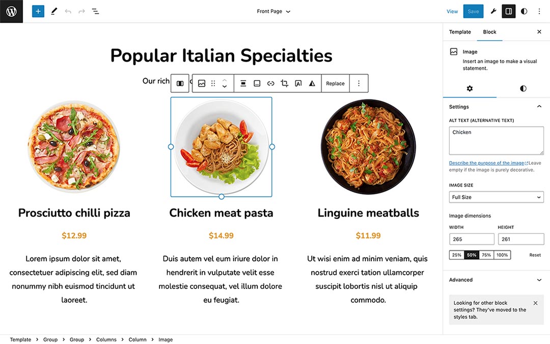 Pizzeria Block Theme