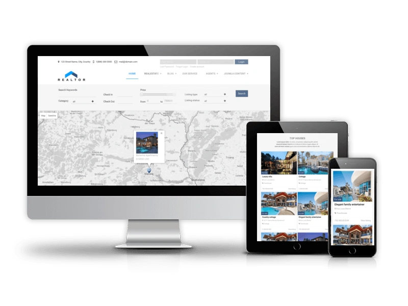 Realtor Joomla template