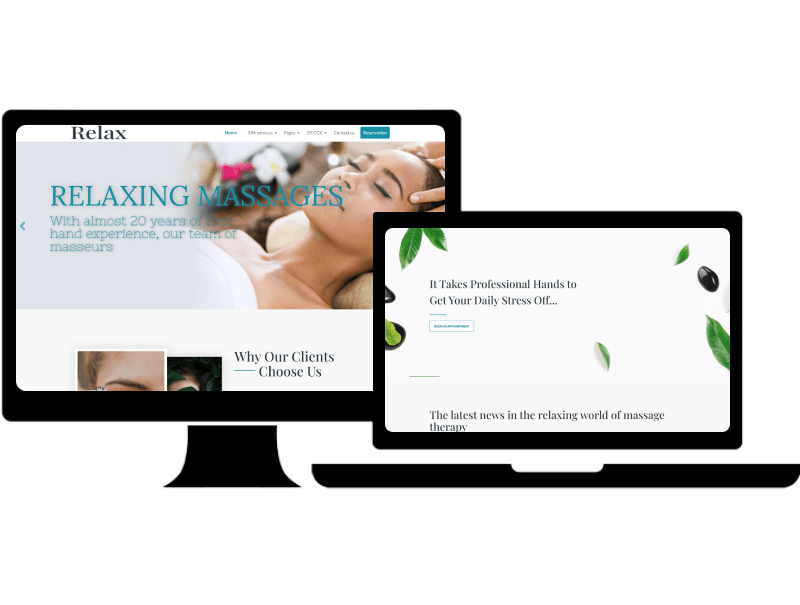 Relax, Beauty Salon Website Template