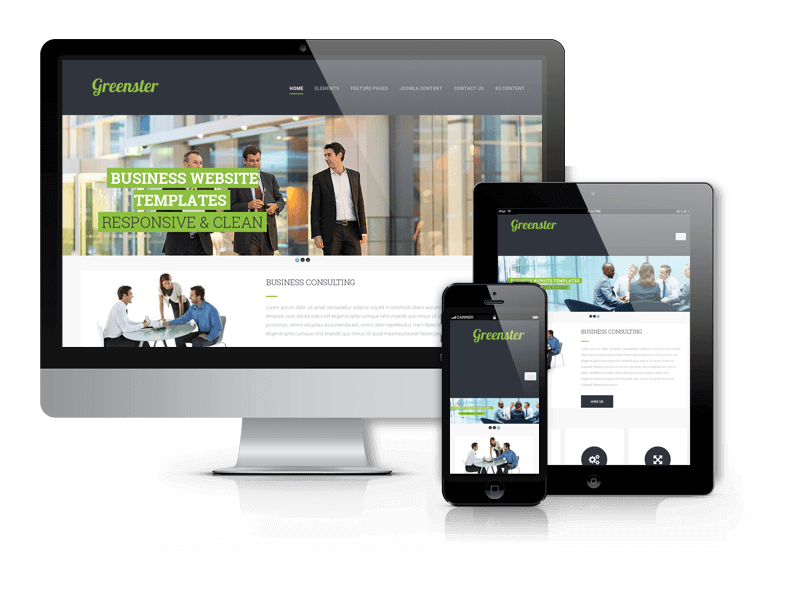 Greenster - Business Joomla Template